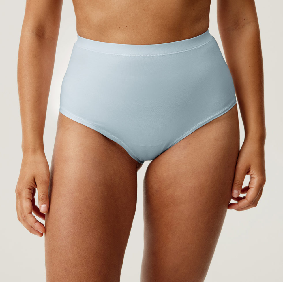 High Waist Cotton, Light Blue, hi-res